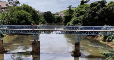 Drone da TVN+ sobrevoa o Rio Carangola após forte chuva em Natividade