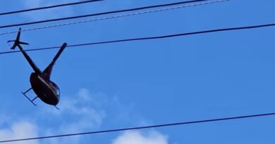 Mais um helicóptero pousa em Natividade nesta segunda-feira (30/03)