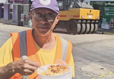 Agente de trânsito almoça em pé durante serviço em Natividade e caso levanta debate sobre condições de trabalho