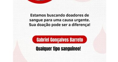 Natividade se mobiliza em campanha urgente por doação de sangue