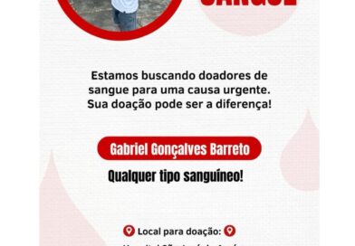 Natividade se mobiliza em campanha urgente por doação de sangue