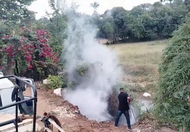 Fumaça em galerias pluviais assusta moradores e mobiliza Defesa Civil em Porciúncula