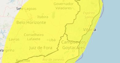 INMET Emite Alerta de Tempestade para Regiões do Norte e Noroeste Fluminense