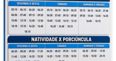 Confira os horários de ônibus com saída das Rodoviárias de Natividade, Itaperuna e Porciúncula