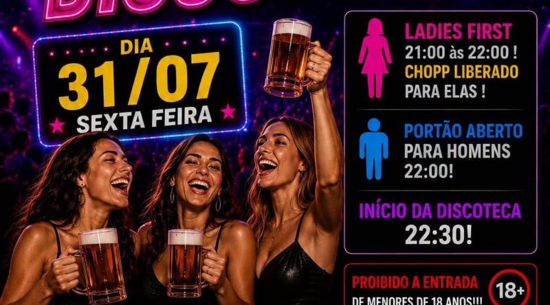 Camarote Ladies First estreia sua primeira discoteca no dia 31 de julho
