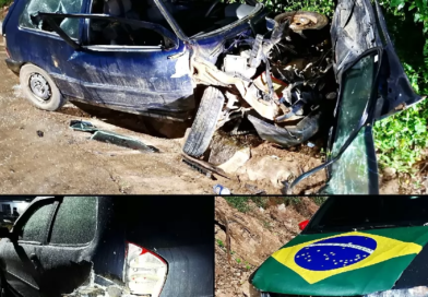 Acidente envolvendo três veículos mobiliza a Polícia Militar em distrito de Guaçuí