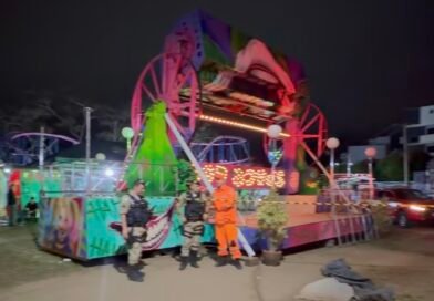 Adolescente de 11 anos morre após ser atingido por brinquedo em parque de diversões em Muriaé
